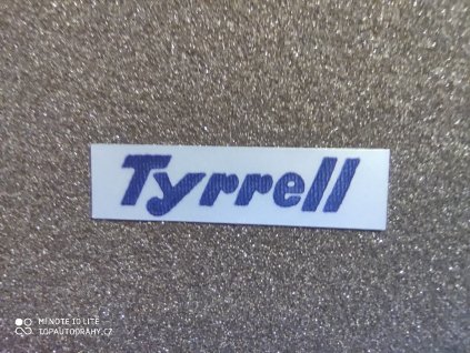 Tyrrell - stříbrná samolepka