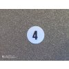 číslo ”4” - stříbrná
