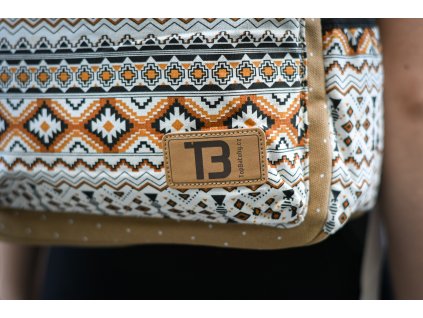 Batoh Canvas TopBags Paterrn - Beige 17 l