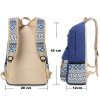 519 10 batoh canvas topbags paterrn modry 16 l