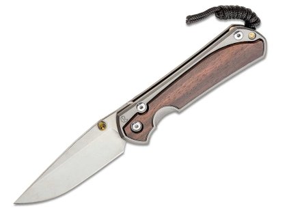 Chris Reeve Small Sebenza 31 Inlay Macassar Ebony Glass Blasted MagnaCut