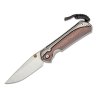 Chris Reeve Small Sebenza 31 Inlay Macassar Ebony Glass Blasted MagnaCut