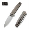 We Knife Shakan Golden Satin Polished Patterned Titanium WE20052C-2