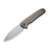 We Knife Shakan Golden Satin Polished Patterned Titanium WE20052C-2