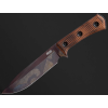 TRC Knives Apocalypse Post Apocalyptic Torched Natural Canvas Micarta