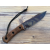 TRC Knives Apocalypse Post Apocalyptic Torched Natural Canvas Micarta
