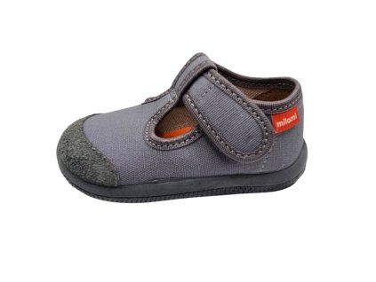 Dětská přezůvky Milami grey / šedé