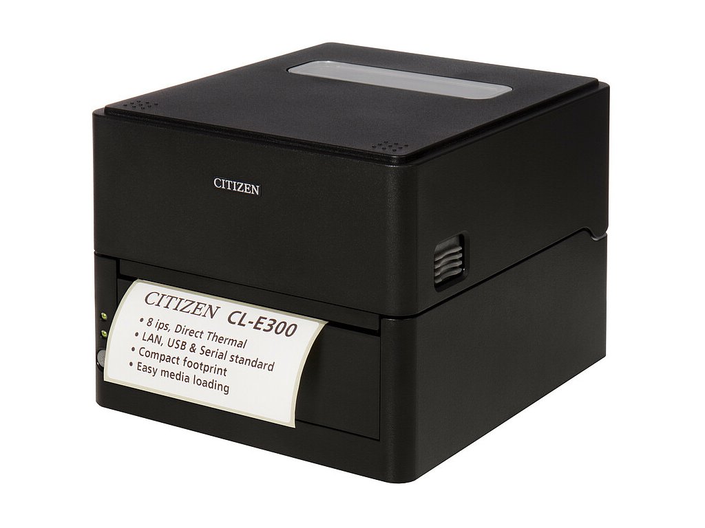 Tiskárna etiket CL-E300 termo 203 dpi POS řezačka Ethernet USB RS-232