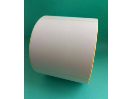 Samolepicí papírová etiketa se standardním lepidlem 100x100 mm / lepidlo permanentní / dutinka průměr 40 mm / na roli 1000 ks