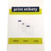 Samolepicí papírová A4 archová etiketa 105x35 mm / balení 1000 ks