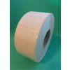 Samolepicí plastová etiketa (PE) se silným lepidlem 40x20 mm / lepidlo silné permanentní / dutinka průměr 40 mm / na roli 2500 ks