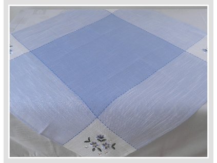 4997 obrus modro biely 85x85