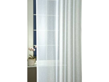 Biela jednoduchá záclona 2