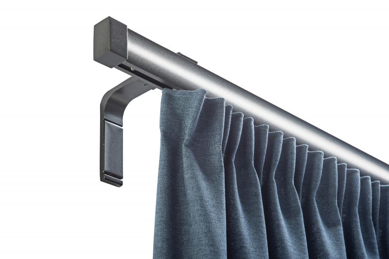 Hliníková koľajnica Motivo dvojstranná samostatný profil antracit Dĺžka: 440 cm