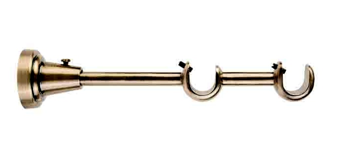 Držiak Bracked open double 16mm Farba: Antik