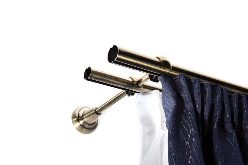 Interier Art tyč drážková 19mm Dĺžka: 160 cm, Garníže farba: Antik