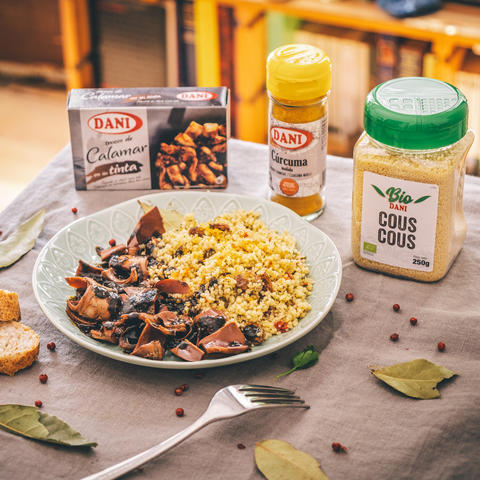 Kuskus s kalamáry, který zvládne i začátečník