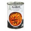 ALUBIAS CON PANCETA Y CHORIZO MEDIO KG