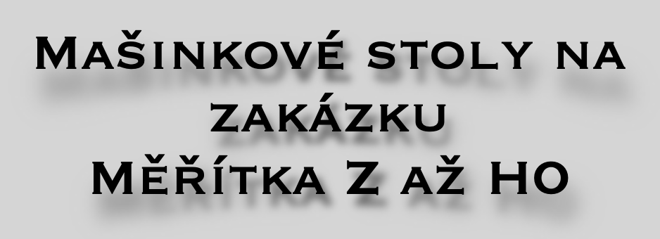 Banner mašinkové stoly