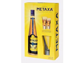 Metaxa 5* v krabičce s 2 skleničkami 0,7 l