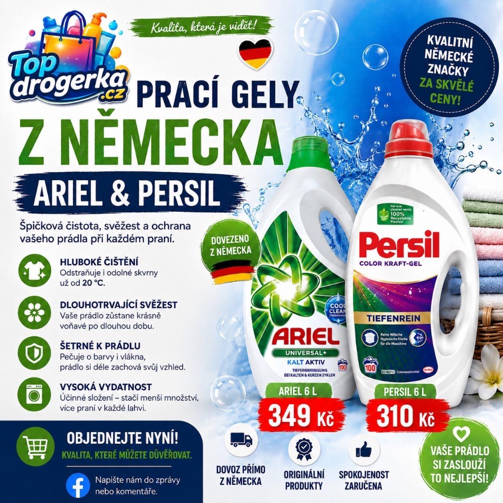 Prací gely z Německa