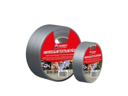 den braven univerzalni textilni paska 25 mm x 10 m stribrna b8031rl