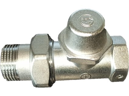 R15X035 1" Regulační a uzavíratelné radiátorové šroubení přímé