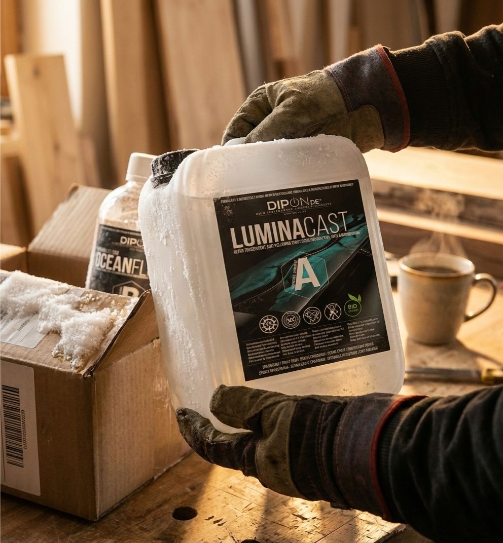 Zima, epoxid a doprava: Co když vám přijde pryskyřice zamrzlá?