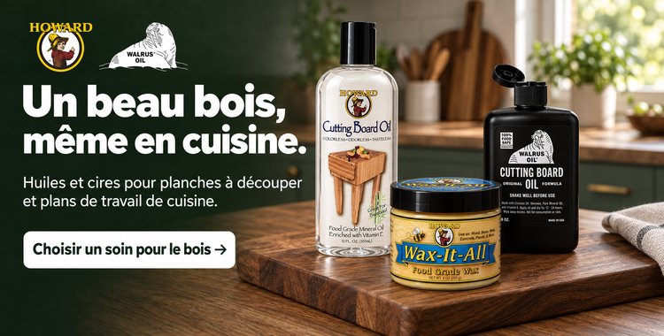 Howard, Walrus Oil huiles et cires pour contact alimentaire