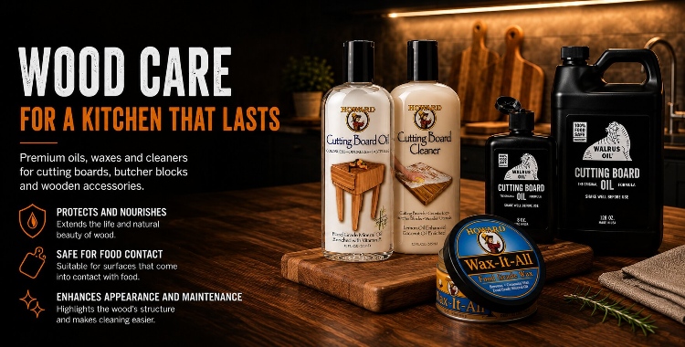 HOWARD oils and waxes for direct contact with food