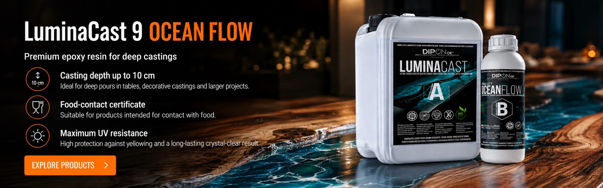 DIPON LuminaCast 9 Ocean Flow