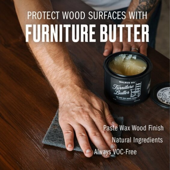 Walrus Oil Furniture Butter – 100 % prírodná vosková starostlivosť o nábytok