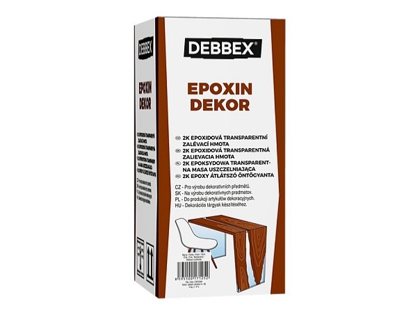Den Braven EPOXIN DEKOR - Nízkoviskózna epoxidová živica, hrúbka 5 cm