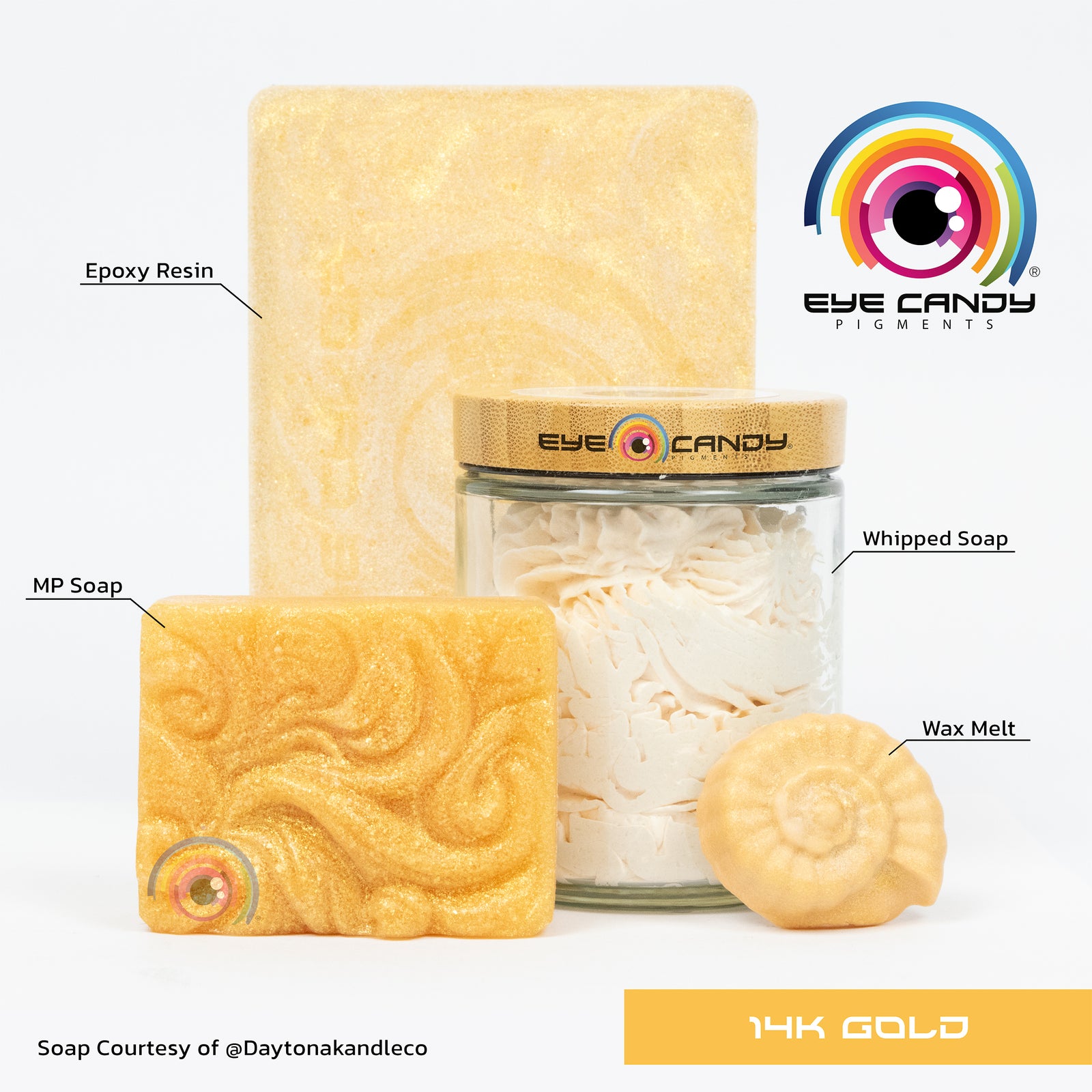 Pigment 14k NUGGET GOLD pro mýdla a svíčky
