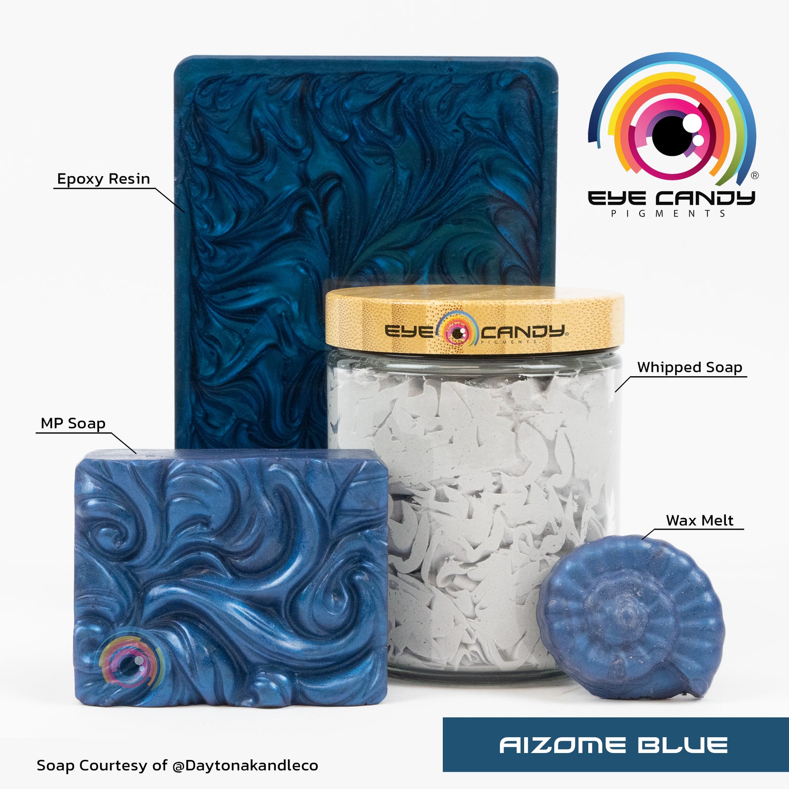 Pigment Aizome Blue pro mýdla a svíčky