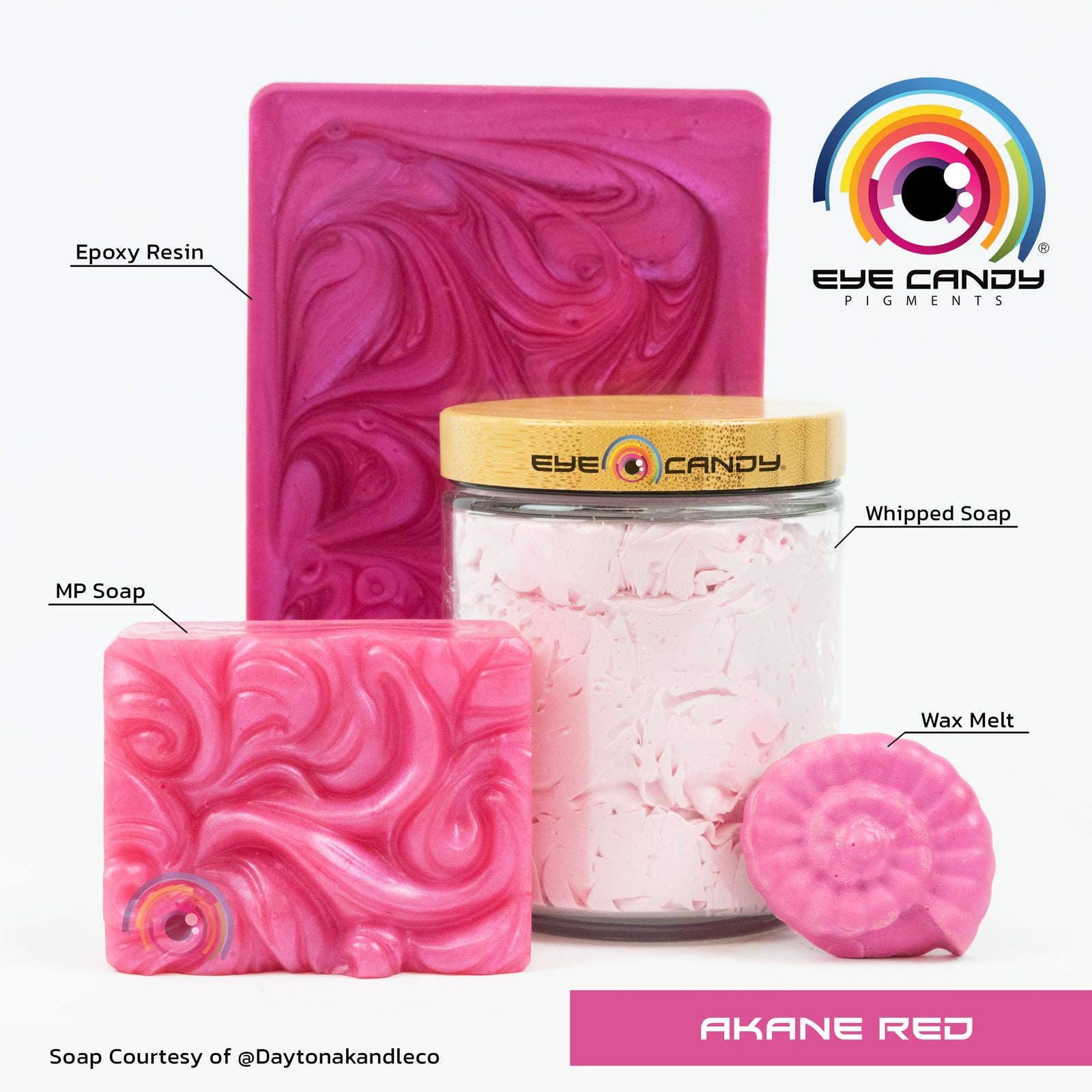 Pigment Akane Red pro mýdla a svíčky