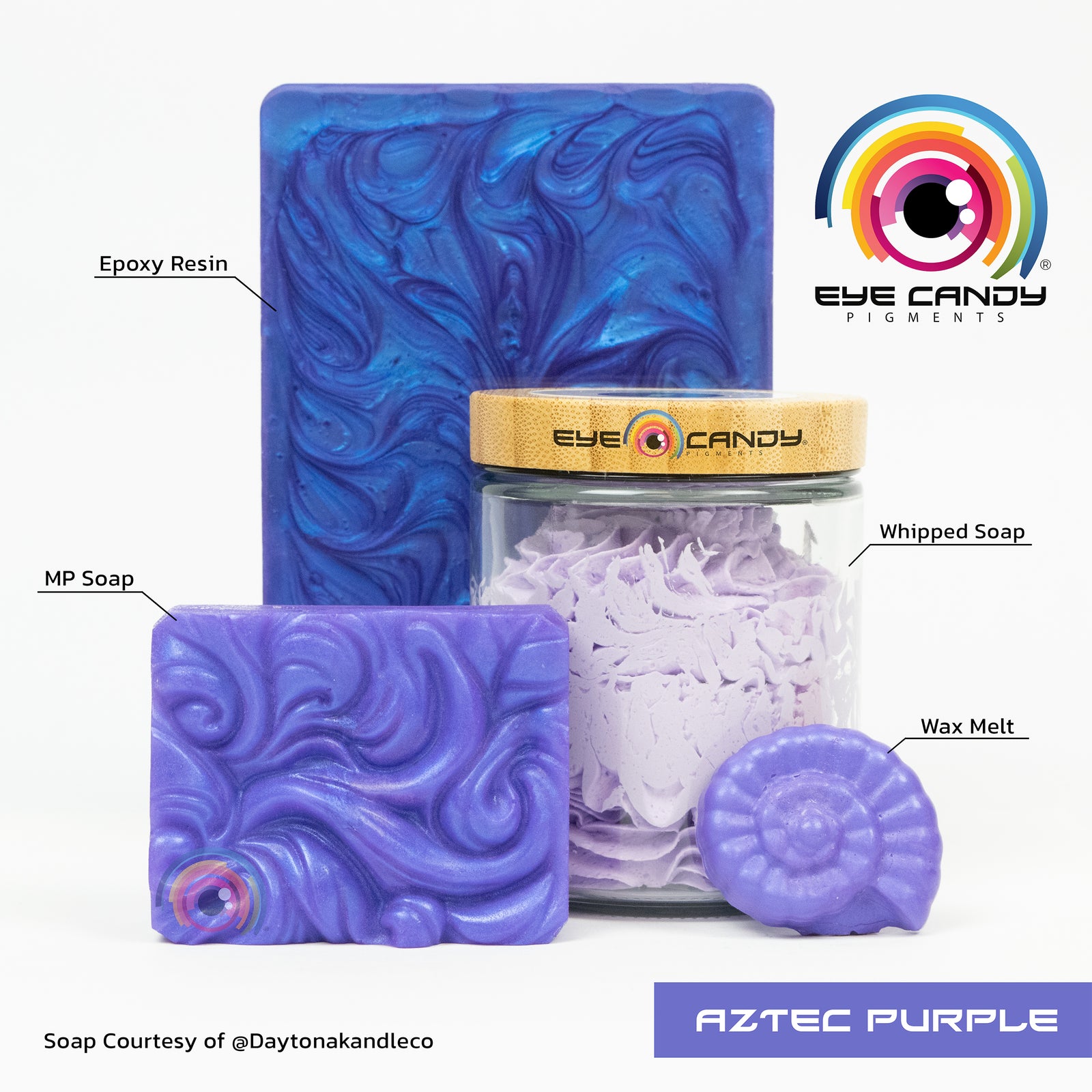 Pigment Aztec Purple pro mýdla a svíčky