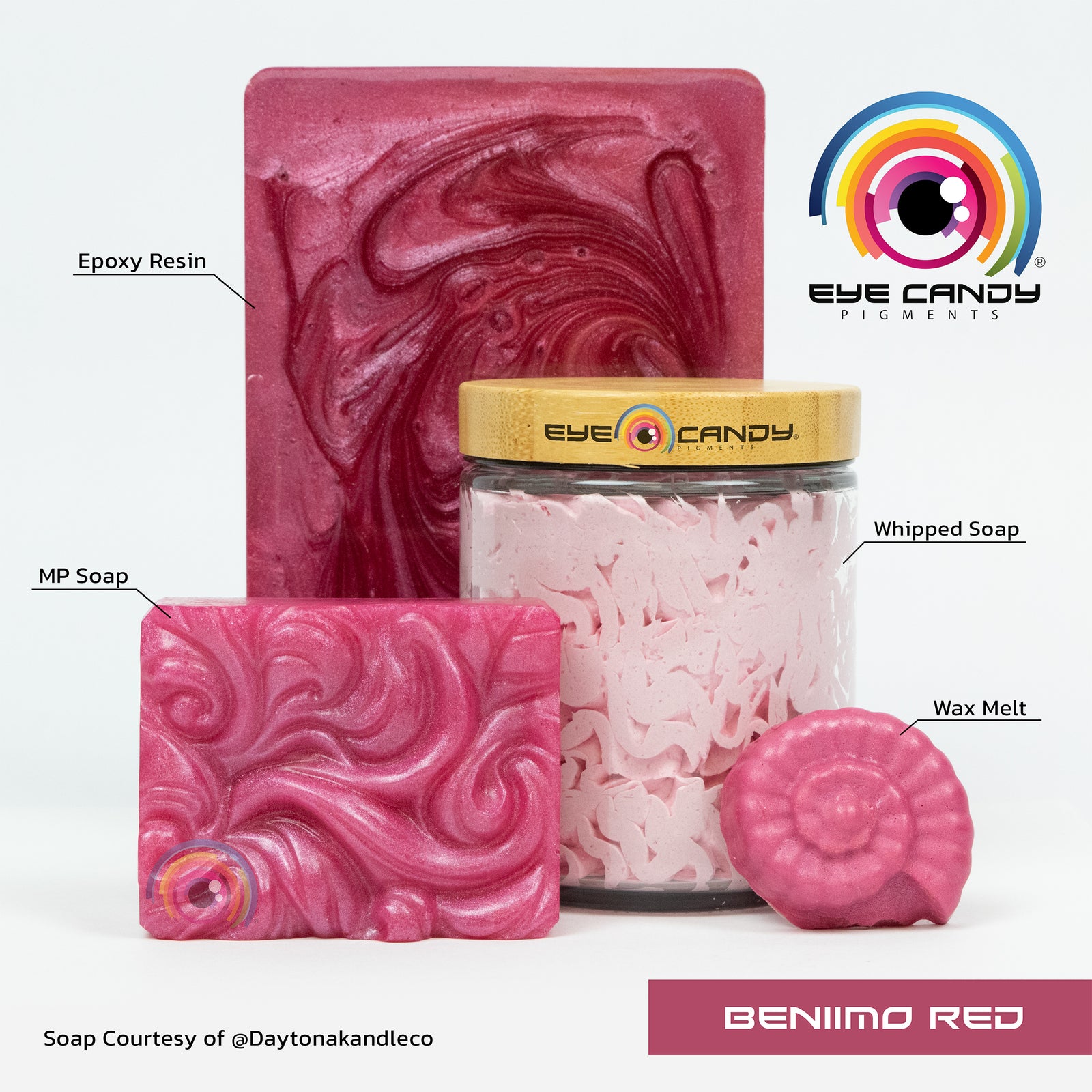 Pigment Beniimo Red pro mýdla a svíčky