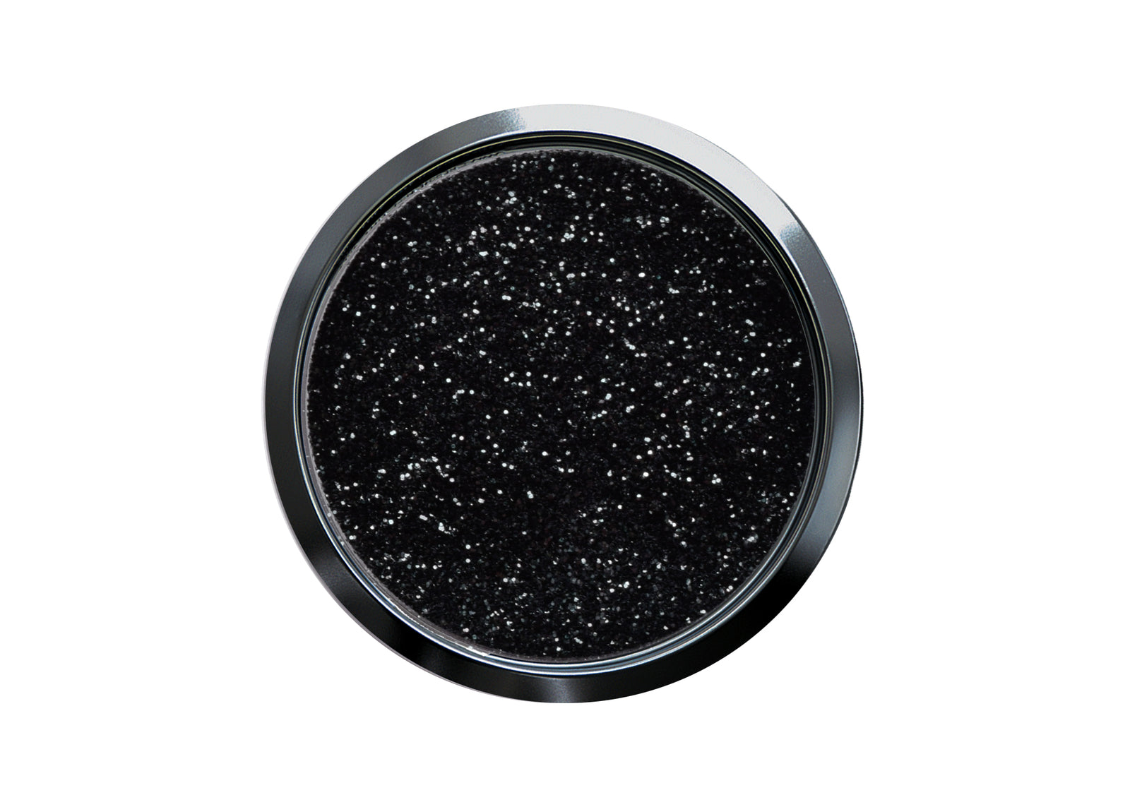 Black Eye Flakes — vločky v čirém topcoatu