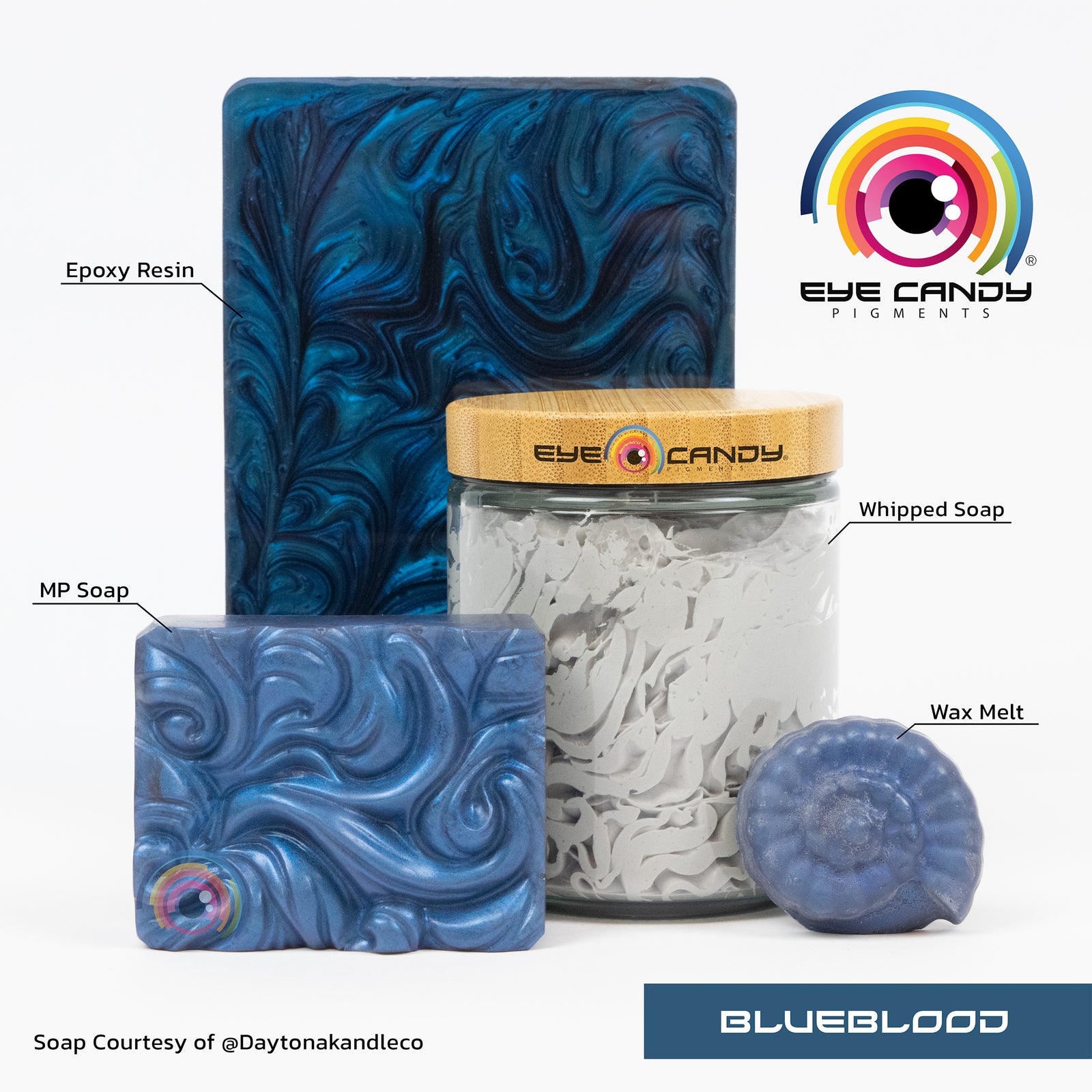 Pigment Blueblood pro mýdla a svíčky