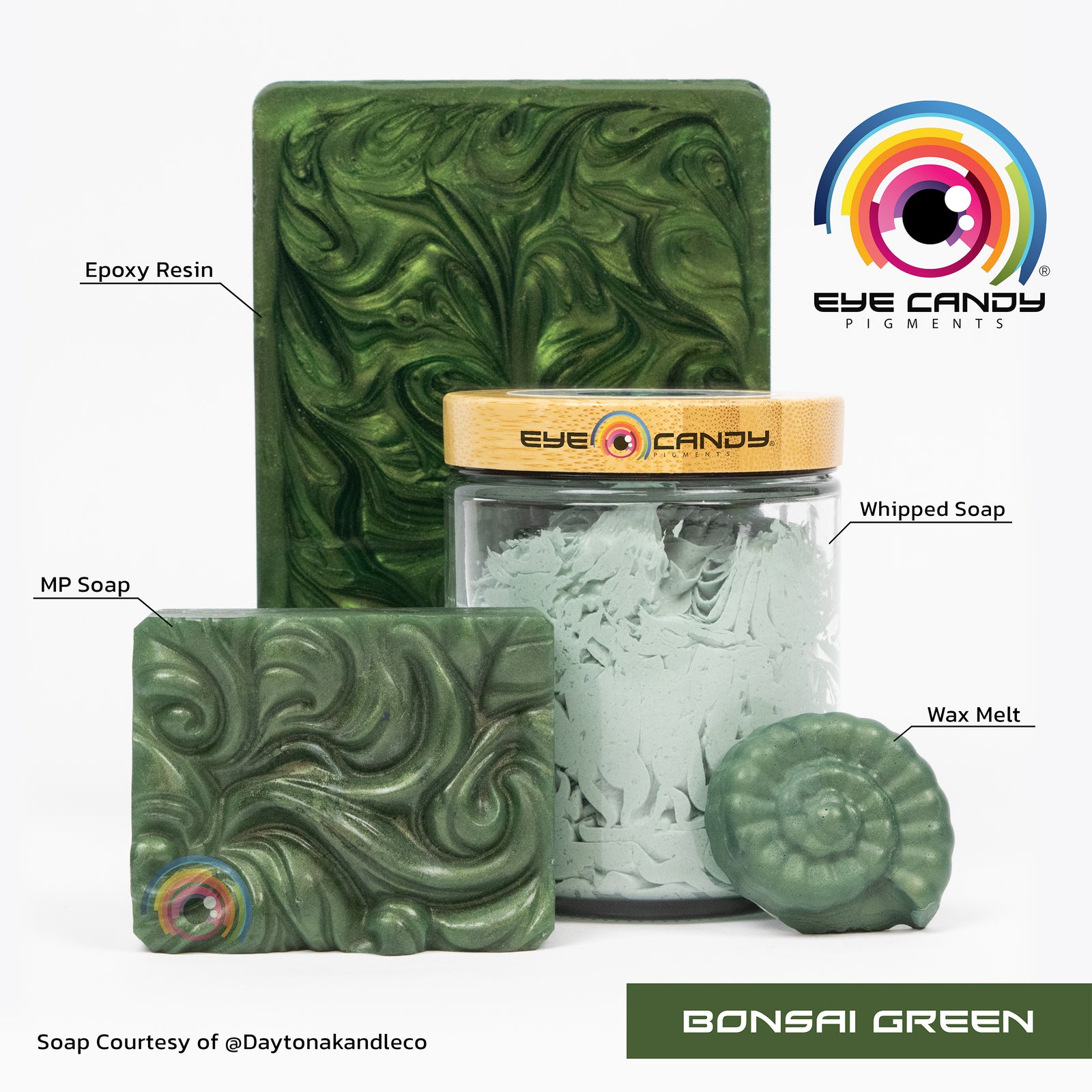 Pigment Bonsai Green pro mýdla a svíčky
