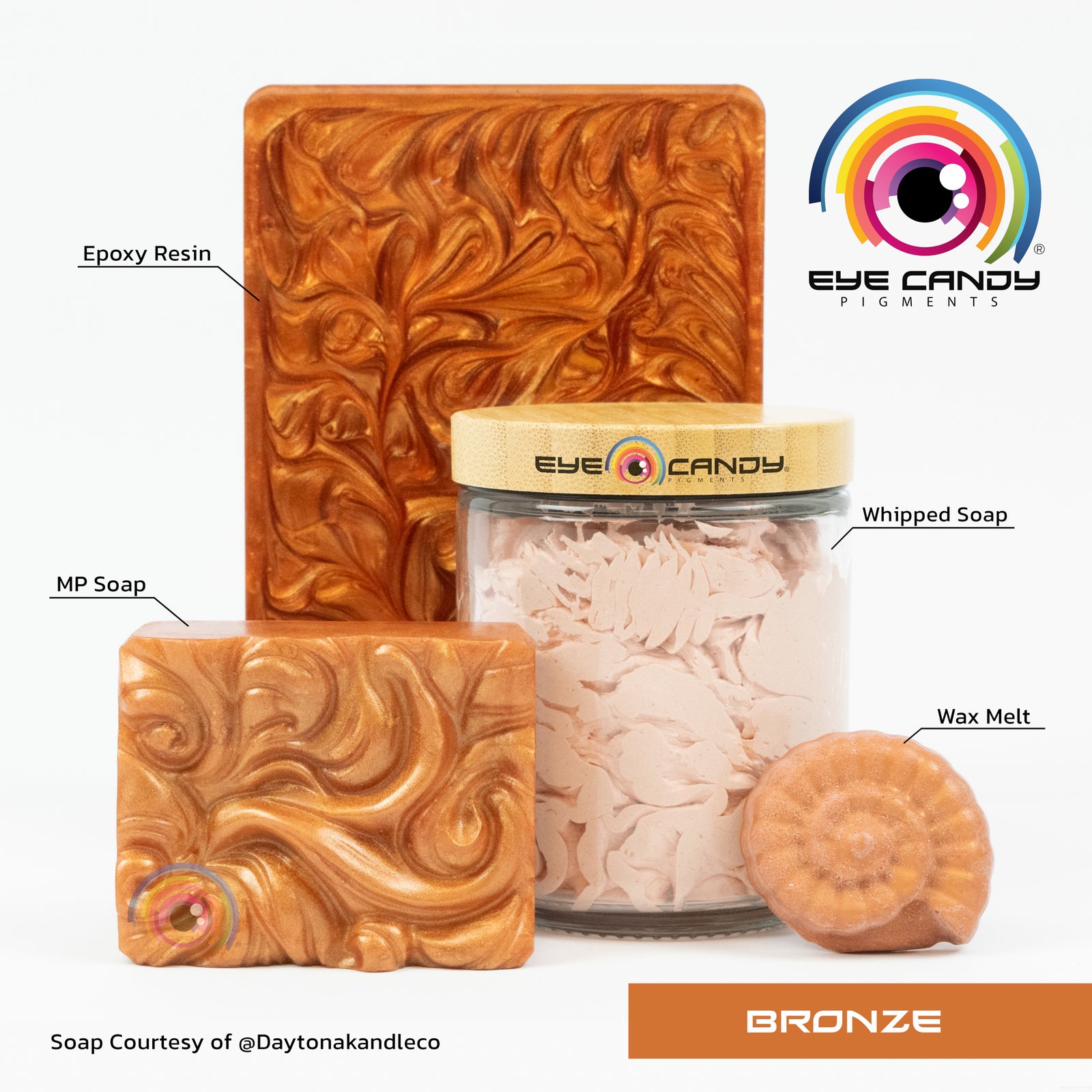 Pigment Bronze pro mýdla a svíčky