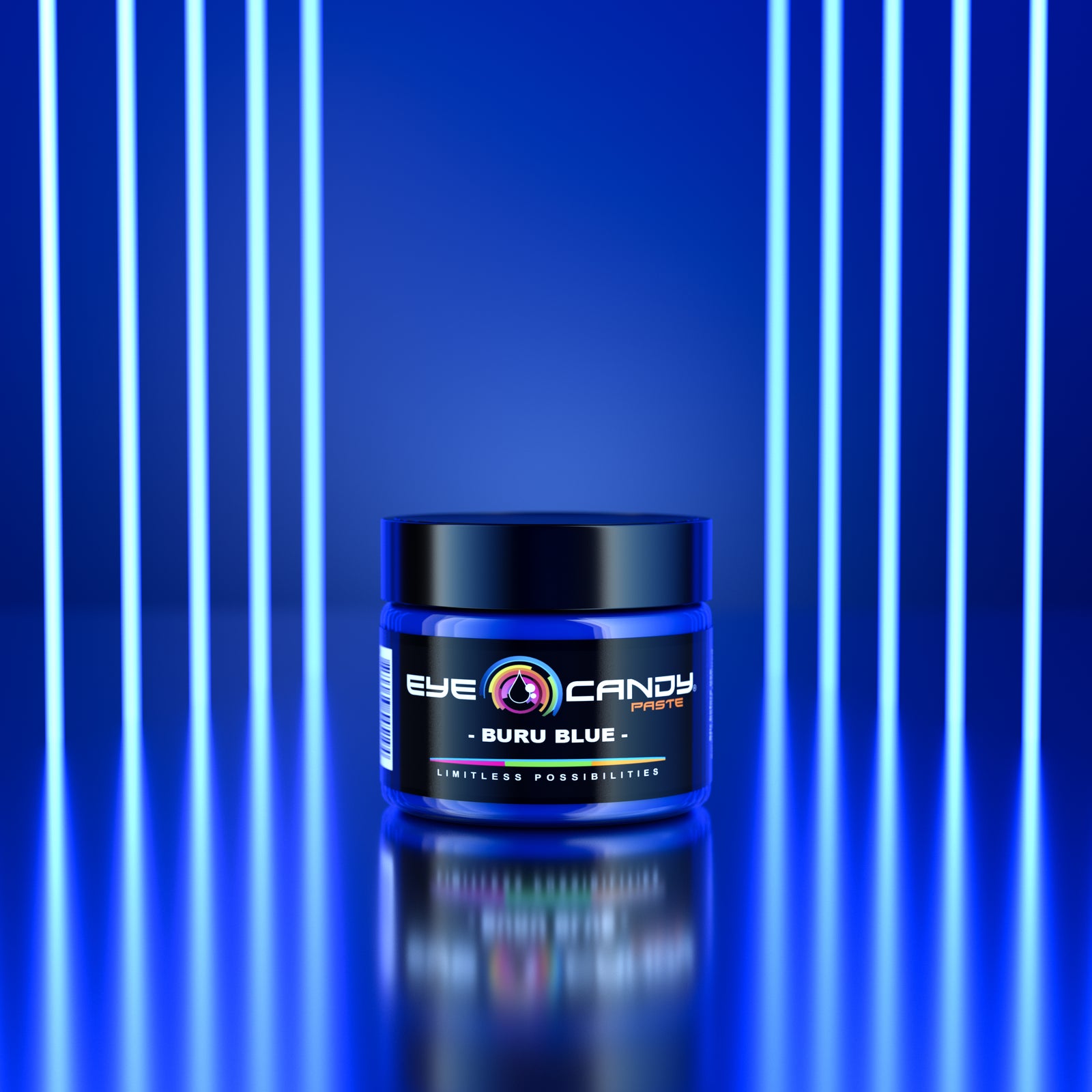 Buru Blue Neon Paste — pigmentová pasta do epoxidové pryskyřice
