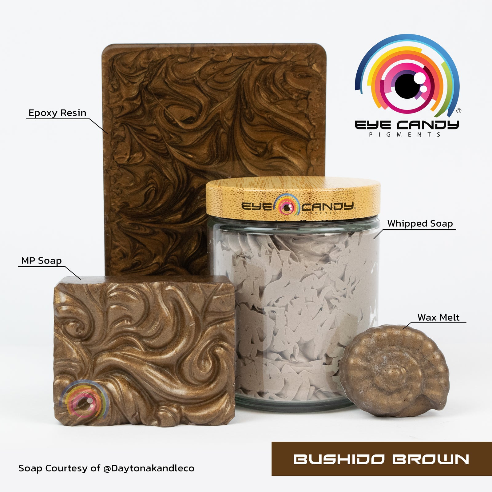 Pigment Bushido Brown pro mýdla a svíčky