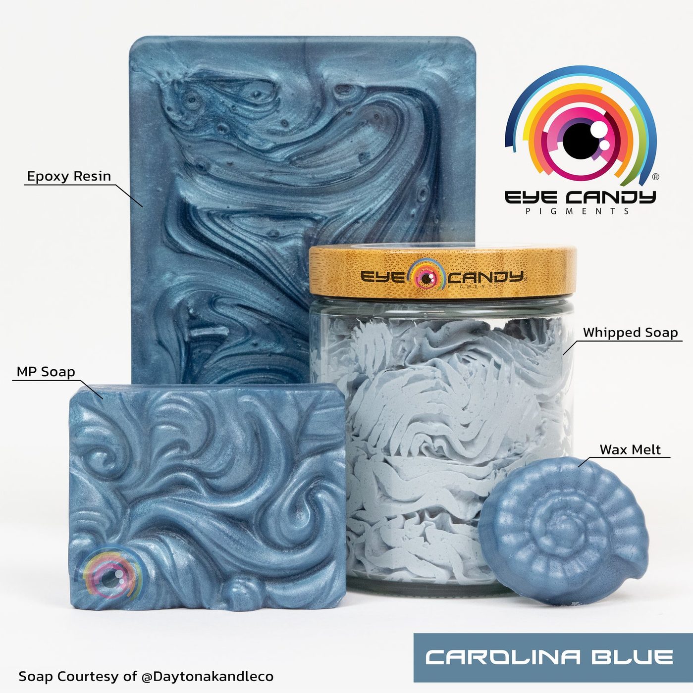 Pigment Carolina Blue pro mýdla a svíčky