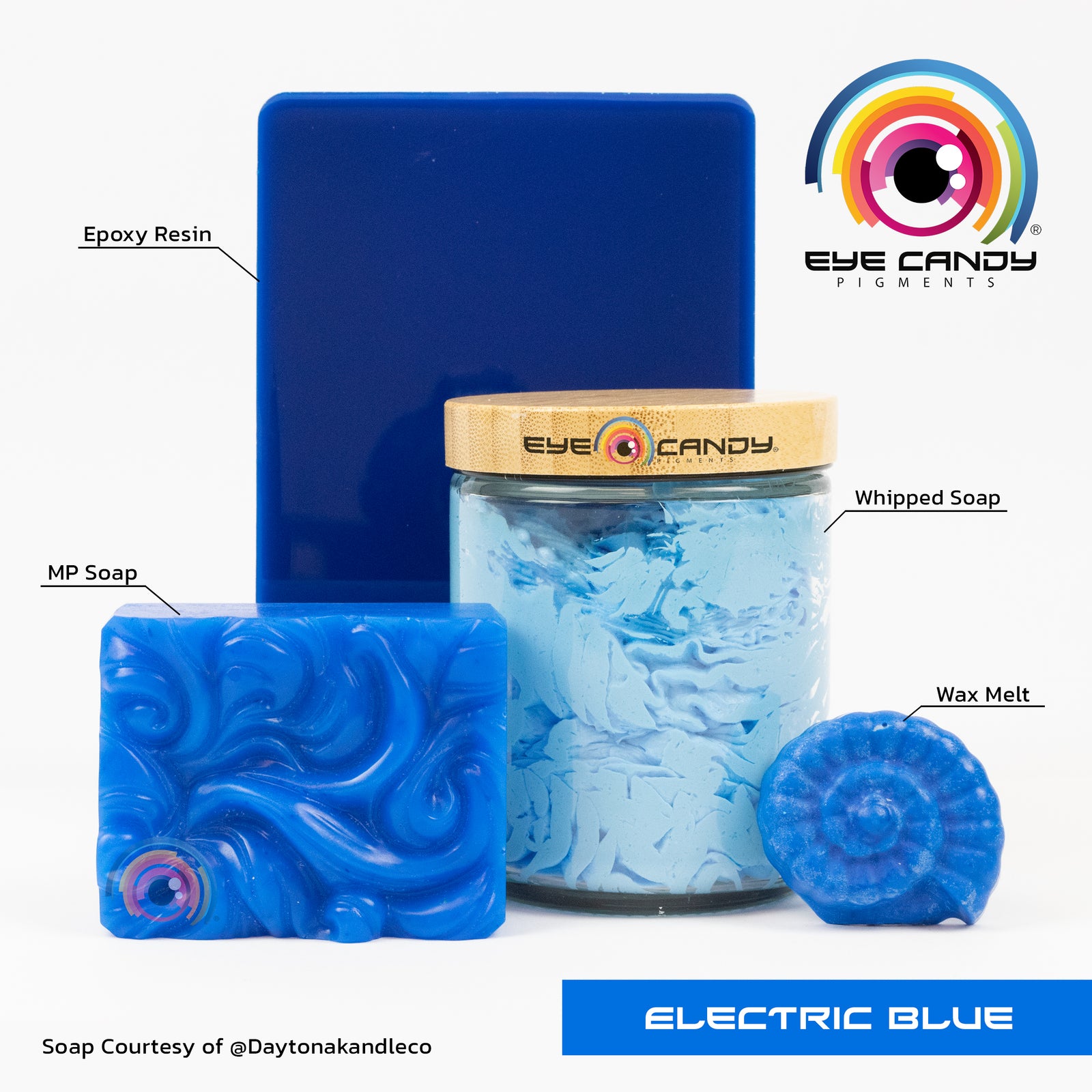 Pigment Electric Blue pro mýdla a svíčky