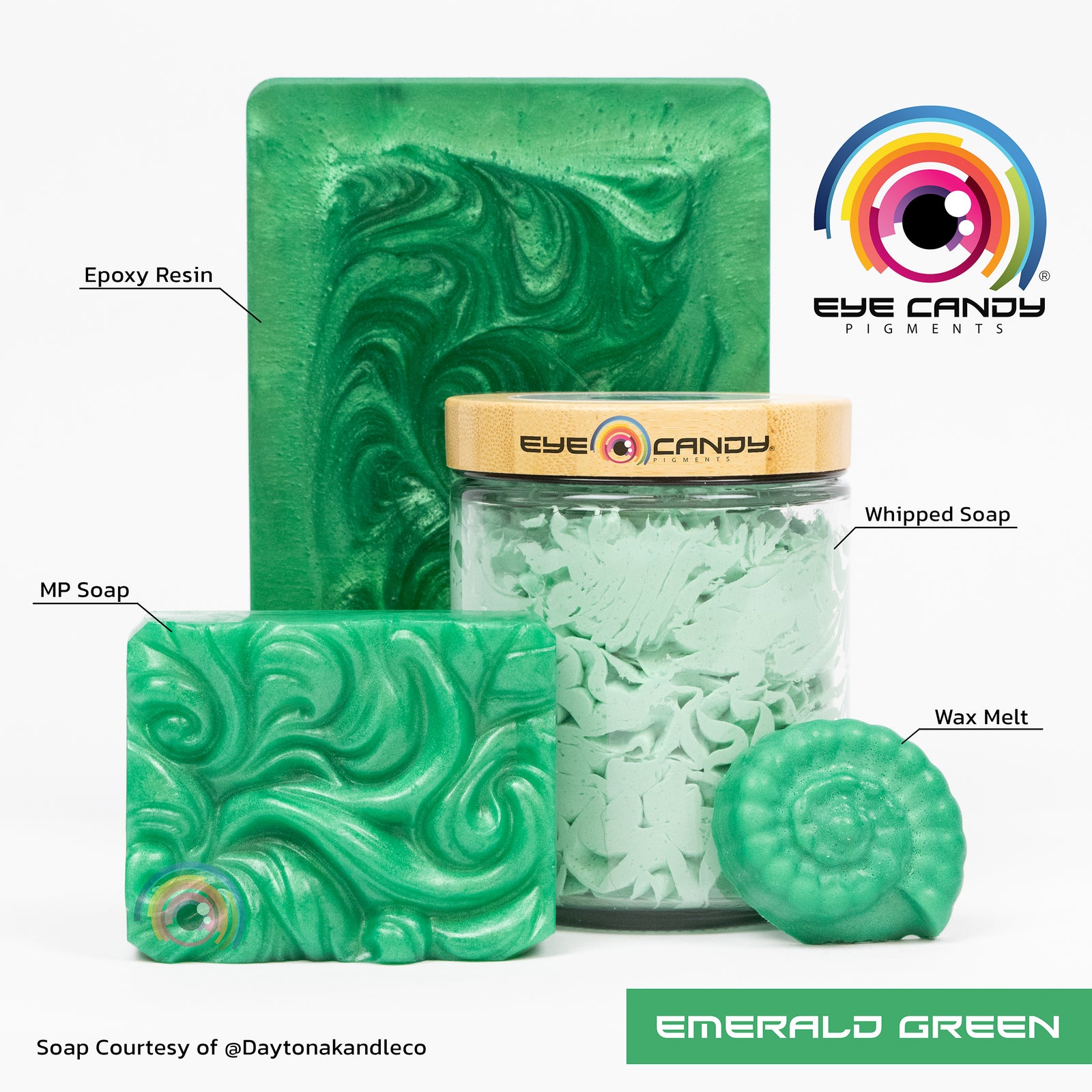 Pigment Emerald Green pro mýdla a svíčky