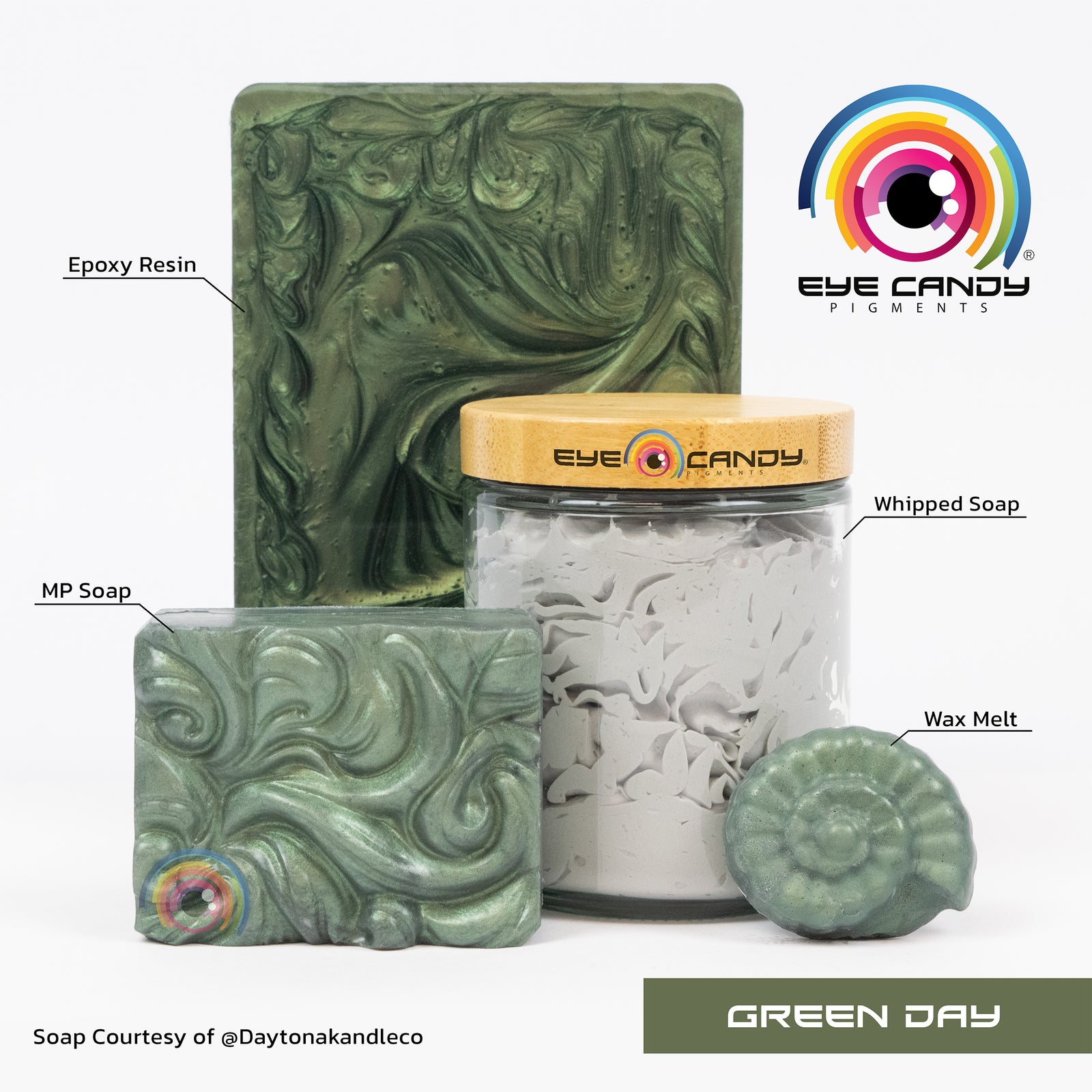 Pigment Green Day pro mýdla a svíčky