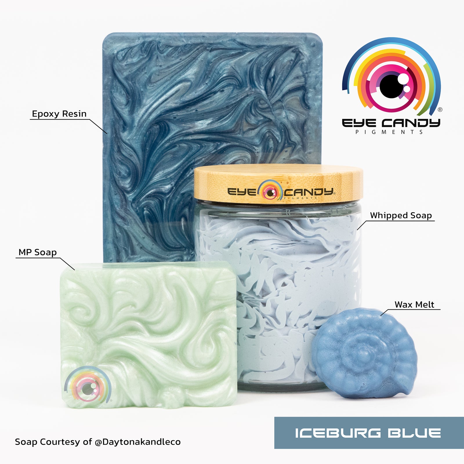 Pigment Iceburg Blue pro mýdla a svíčky