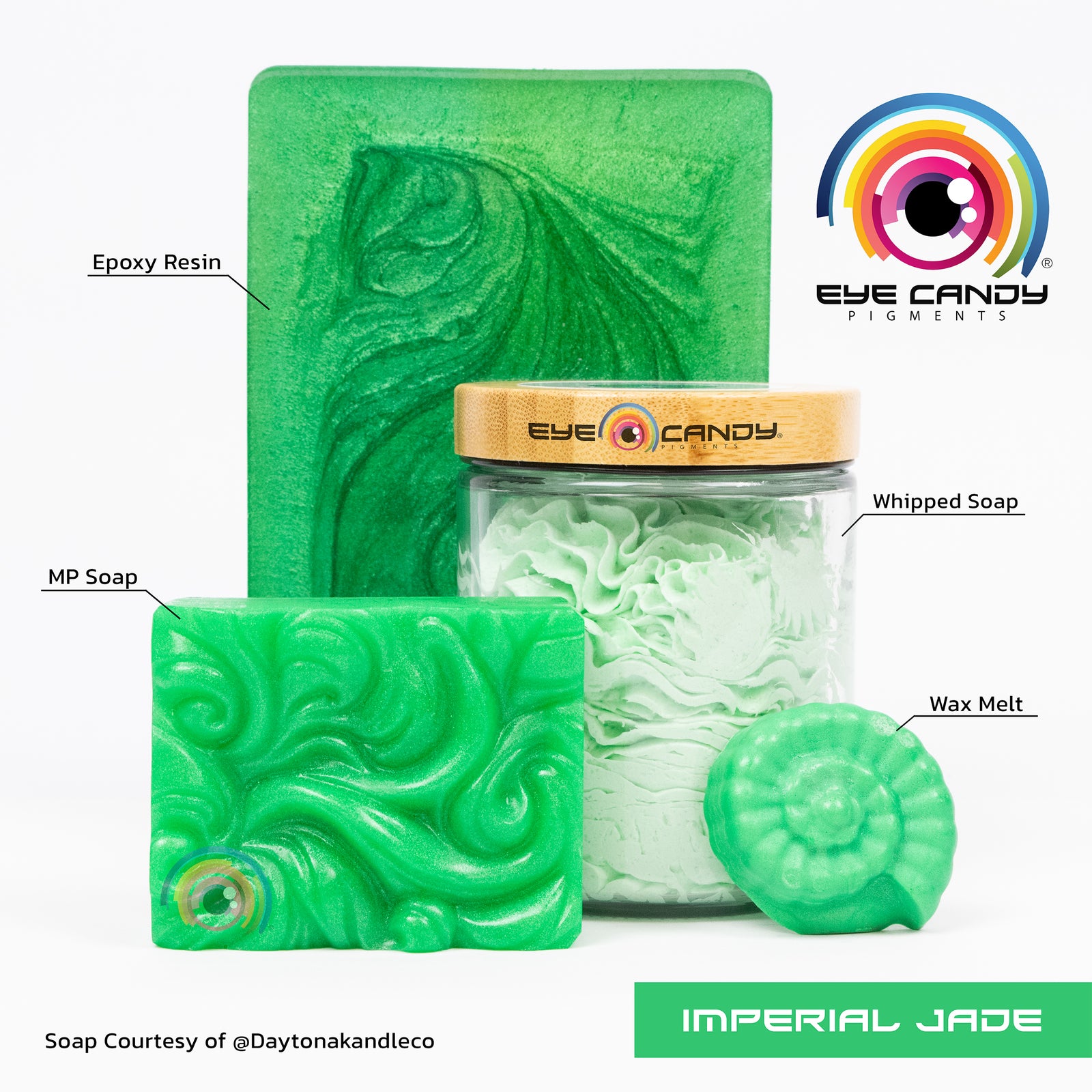 Pigment Imperial Jade pro mýdla a svíčky
